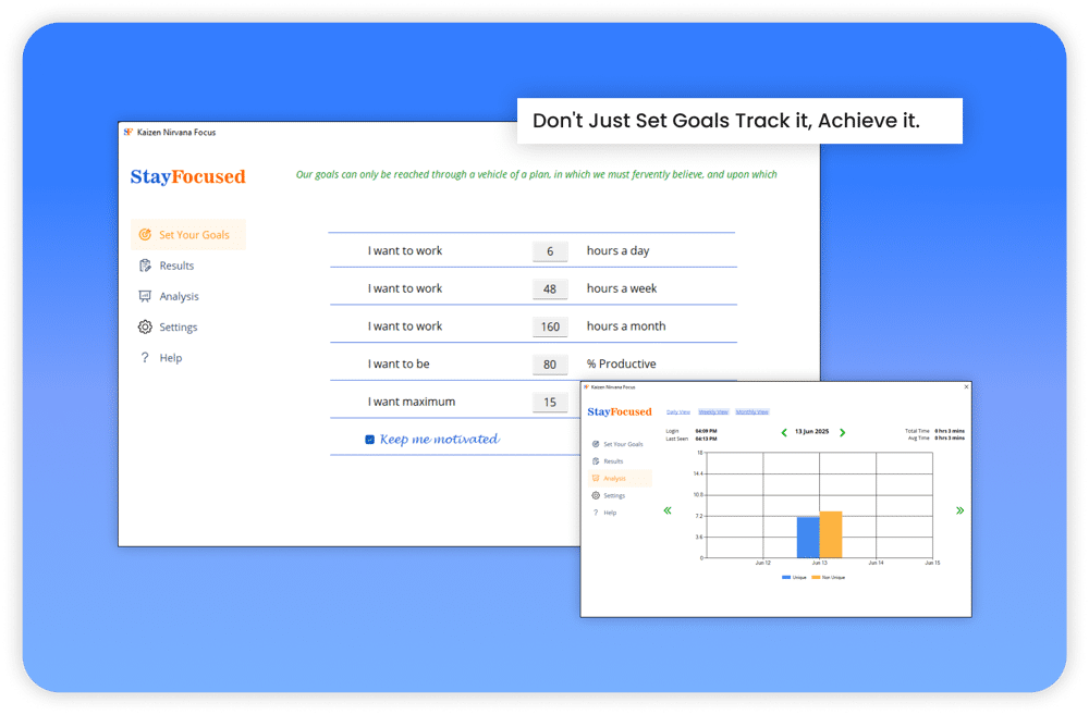 Stay Focused Screenshots